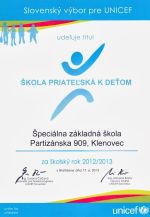 Titul Škola priateľská k deťom